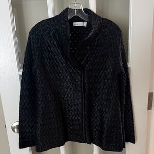 525 America Textured Black Jacket Sweater size Medium